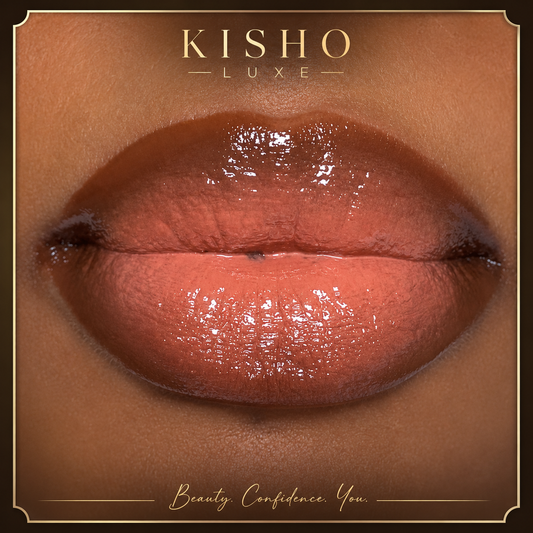 DuoLuxeGloss 02 - Peach Kiss + Sweet Cocoa